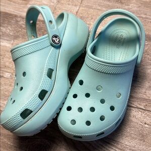 Women’s “CROCS” Sandals - Aqua-size 6W
